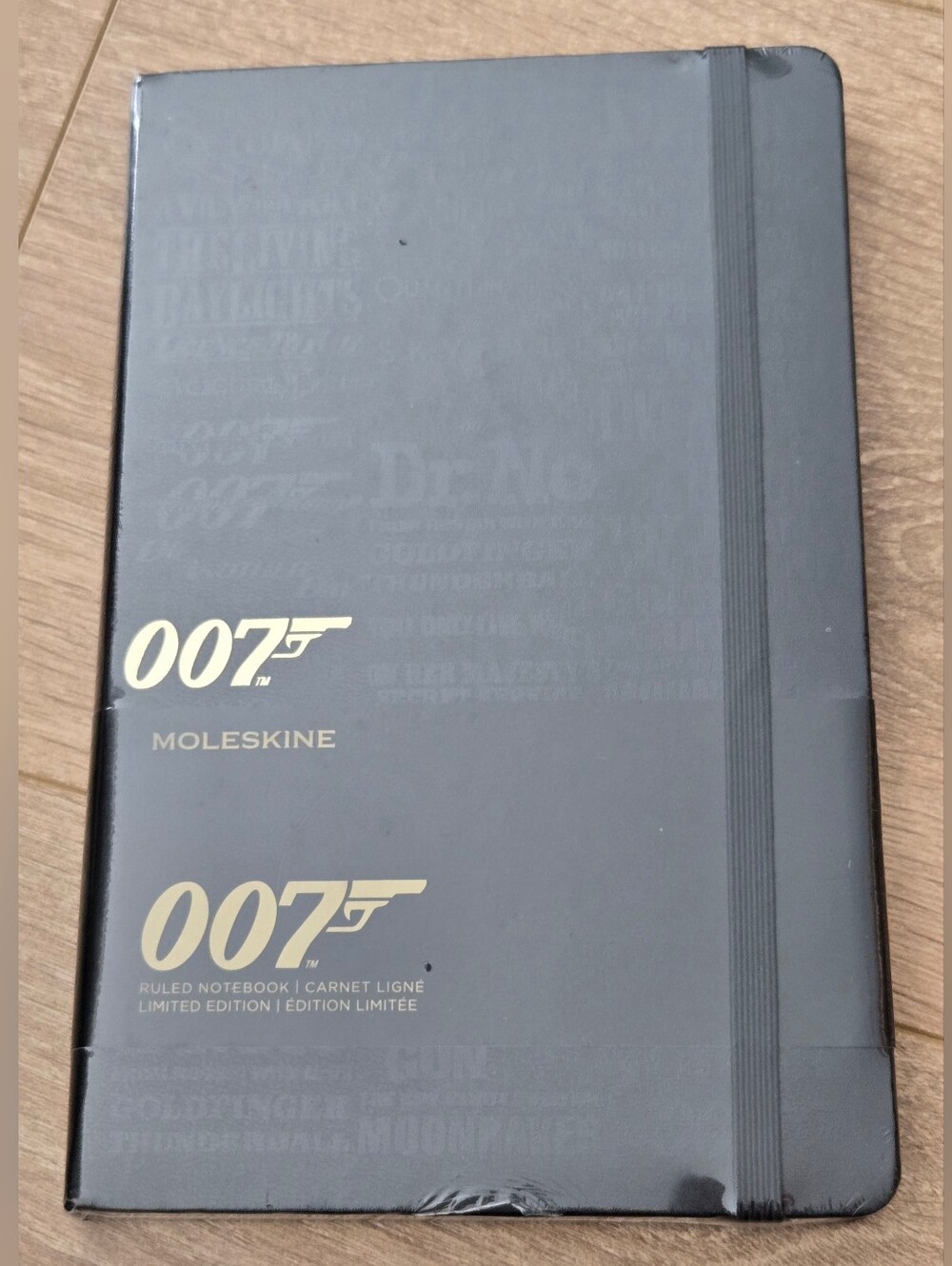 James Bond 007 Movie Titles Limited Edition Ruled Large Moleskine Notebook